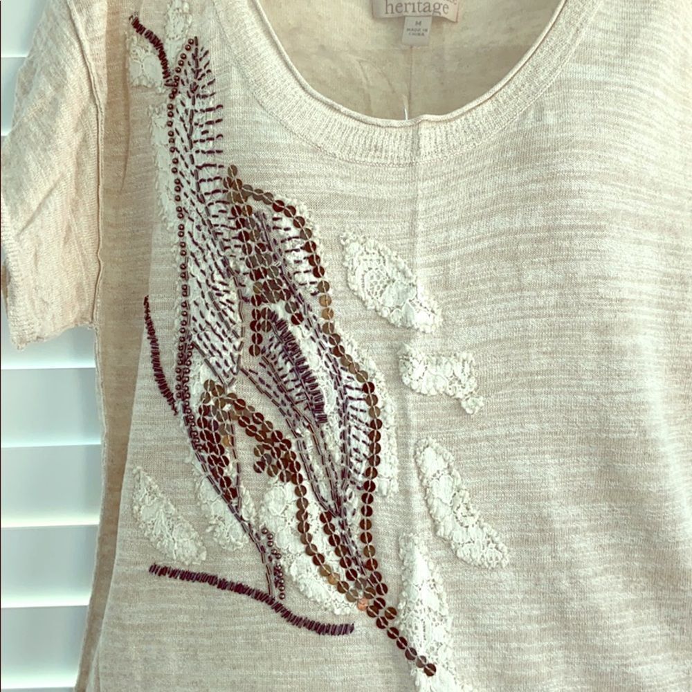 Banana Republic Heritage short sleeve sweater, M